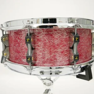 Express Levering Snaredrum Tamburo 14" x 5,5" model Unika Poplar shell fantasy red