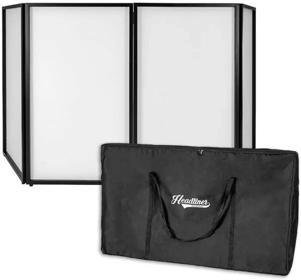 Bestel Nu Headliner Santa Monica Portable DJ Facade (Includes white Sc