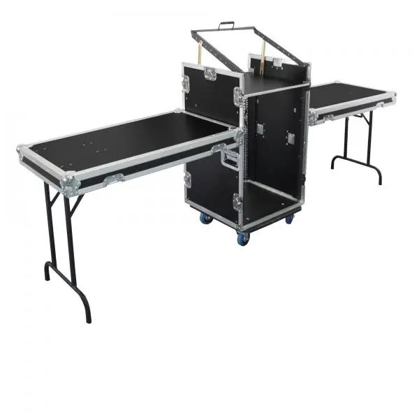 Power acoustics Flight case 12U DS + 3U + 2 tablettes Gecertificeerd