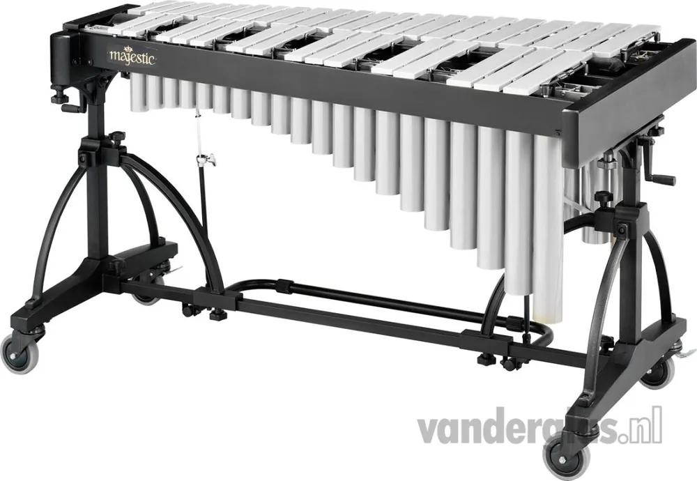 Vibrafoon Majestic V7530S 3 octaaf zilver geanodiseerd Artist Weekendaanbieding