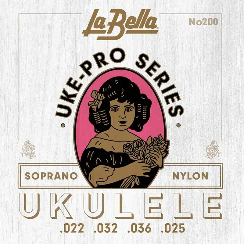 Ukelele snarenset La Bella L-200 set rectified nylon Seizoensaanbieding