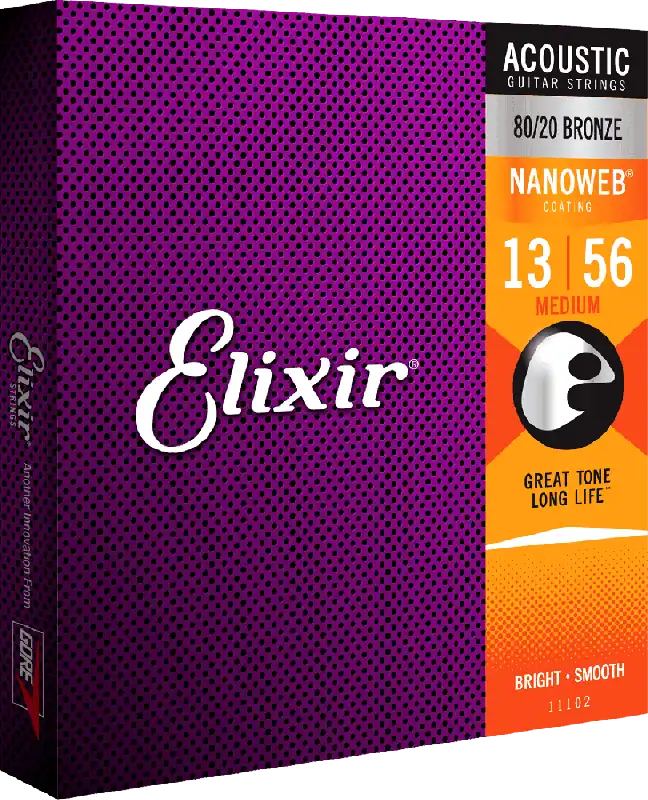 Speciale Aanbieding Gitaar snarenset Elixer Nanoweb bronze coated 80/20