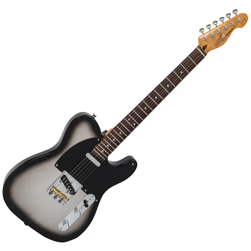 Betrouwbaar Elektrische gitaar Vintage md. V75SVR reissued in SilverburstAanbieding