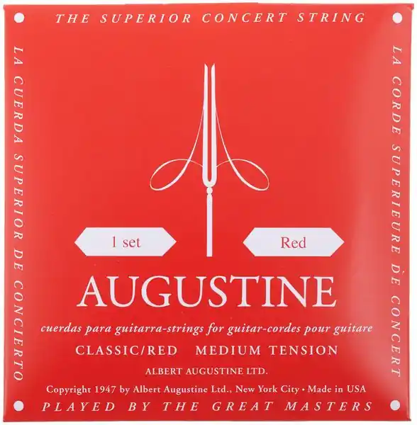 Speciale Aanbieding Gitaarsnarenset Classic Red Augustine med. tension