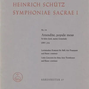 Voordeelprijs Attendite, popule meus - So höre doch, meine Gemeinde