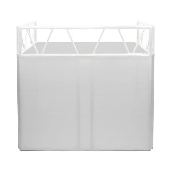 Gratis Retour Headliner Indio DJ Booth Scrim, white