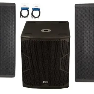 Gecertificeerd X-tone XTS-15 x 2+ XTS-SUB + XLR / XLR 6M