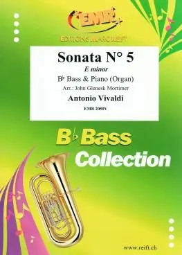 Vivaldi: Sonata Nr. 5 in E minor (Bb Bass) Shop Nu
