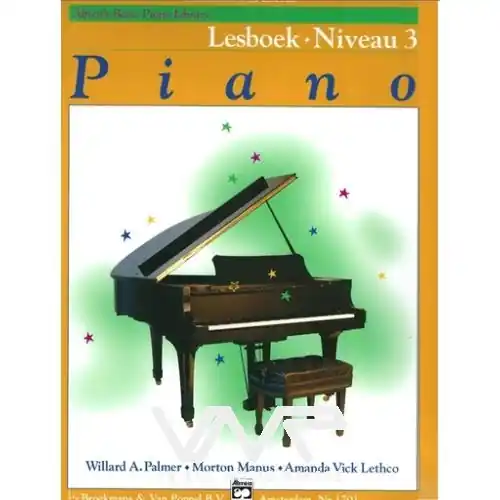 Alfred's Basic Piano Library Lesboek Niveau 3 Beperkte Voorraad