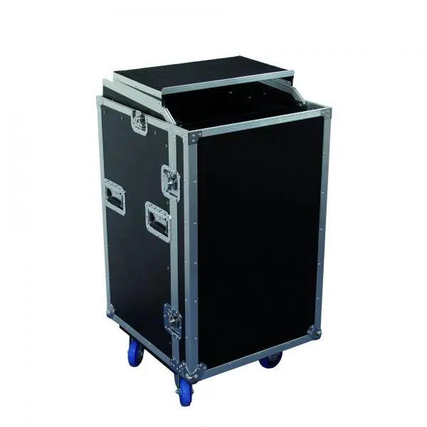 Power acoustics Flight Case 16U + Plan Incliné + Plateau - fcp 16 u ds Beperkte Voorraad