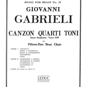 Weekendaanbieding Giovanni Gabrieli: Canzon quarti Toni