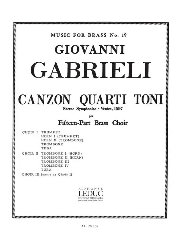 Weekendaanbieding Giovanni Gabrieli: Canzon quarti Toni