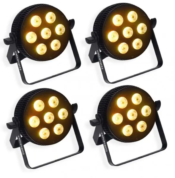 Meest Verkocht Algam lighting 4 x Slimpar 710 Quad