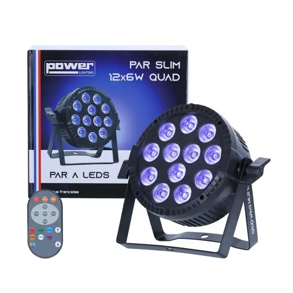 Power lighting Par Slim 12 Leds De 6W 4-en-1 Betrouwbaar