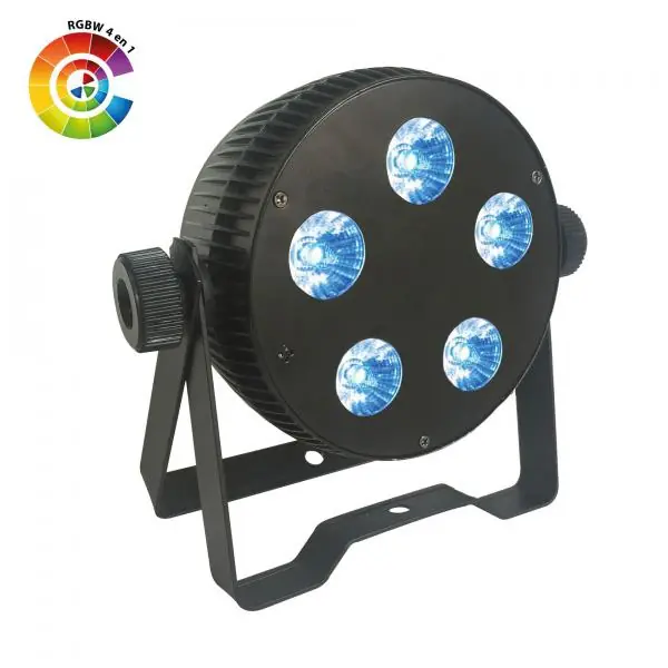 Power lighting Slim par 5X10W QUAD Rechtstreeks Van De Fabrikant