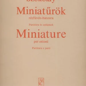 Uitverkoop Sándor Szokolay: Miniaturen fuer Blechbläser-Sextett