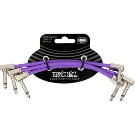 Beste Prijs Ernie Ball EEB 6452 Flex patch cable 15 cm, Violet 3-pack