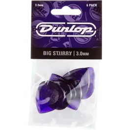 Dunlop 475P3 Big Stubby Plectrum 3.0mm 6-Pack Fabrieksprijs