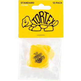 Dunlop Tortex Standard .73 Plectrum 12-Pack geel Direct Verzonden