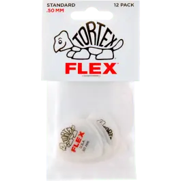 Dunlop 428P50 Tortex Flex Standard Plectrum 0.50mm 12-Pack Dagaanbieding