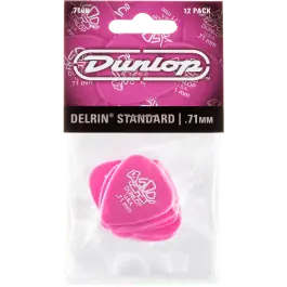 Dunlop 41P71 Delrin Plectrum 0.71mm 12-Pack Favoriet