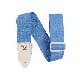 Ernie Ball Polypro Strap 5348 Lightblue & White Finale Uitverkoop