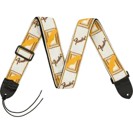 Aanbieding Fender Monogram, wit/bruin/geel 2"