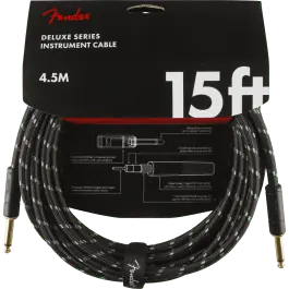 Fender Instrumentkabel Deluxe Black Tweed, Jack-Jack, 4.5m Merkproduct