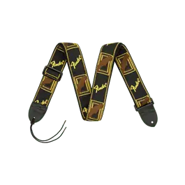 Fender Monogram, zwart/geel/bruin 2" Nu Kopen