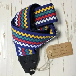 Direct Verzonden Holy Cow Straps 70's Blue Zig Zag