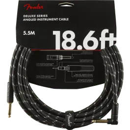 Fender Instrumentkabel Deluxe Black Tweed, Jack-Jack Haaks, 5.5m Shop Nu