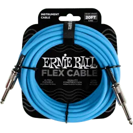Ernie Ball 6417 Flex Cable 6 meter instrumentkabel blauw Alleen Vandaag