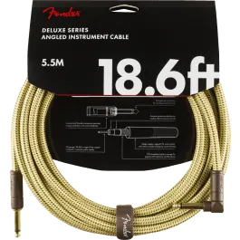 Fender Instrumentkabel Deluxe Tweed, Jack-Jack Haaks, 5.5m Betrouwbaar