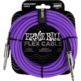 Superprijs Ernie Ball 6420 Flex Cable 6 meter instrumentkabel violet