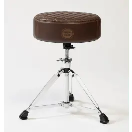 DRUMnBASE Full Grain Leather Drum Throne, Brown Laatste Kans