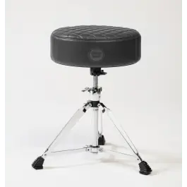 DRUMnBASE Full Grain Leather Drum Throne, Grey Lage Kosten