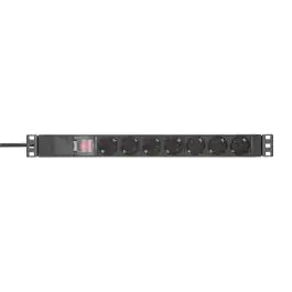 Adam Hall 19" Power Strip 1HE with switch & protection cap Lage Prijs